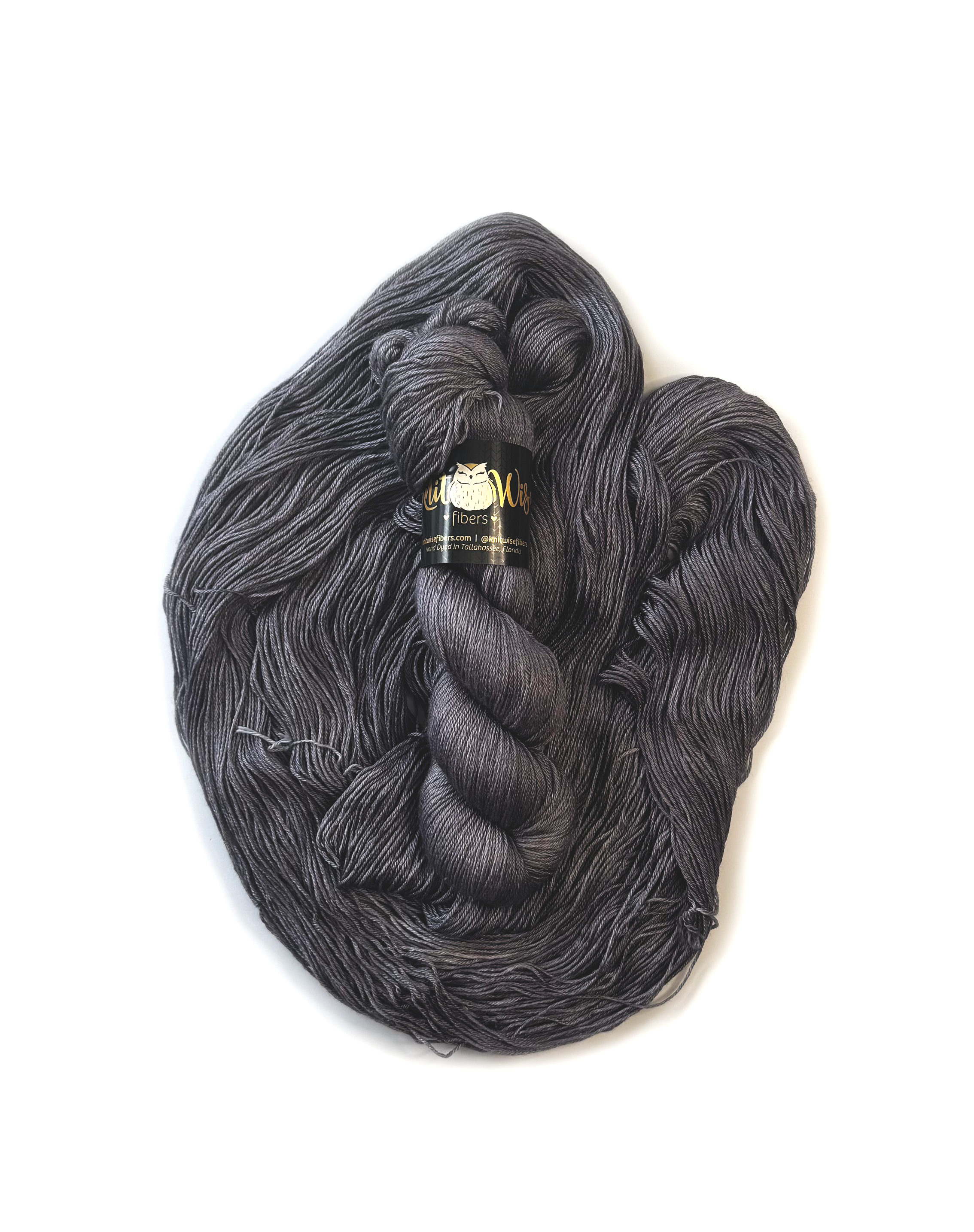 Charcoal - Silky Merino Fingering