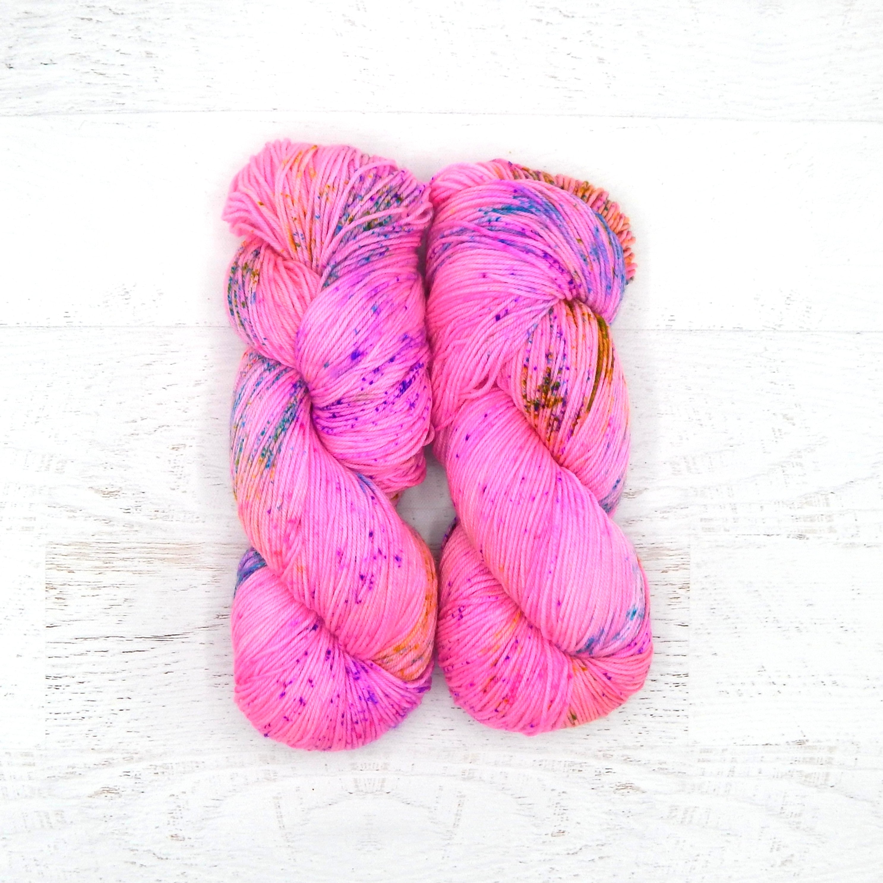 Pink Speckle OOAK - Floofy Fingering